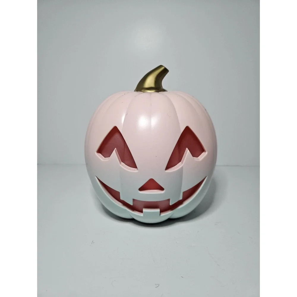 Target Bullseye Playground Pink Ombre Light Up Pumpkin Jack O Lantern Halloween